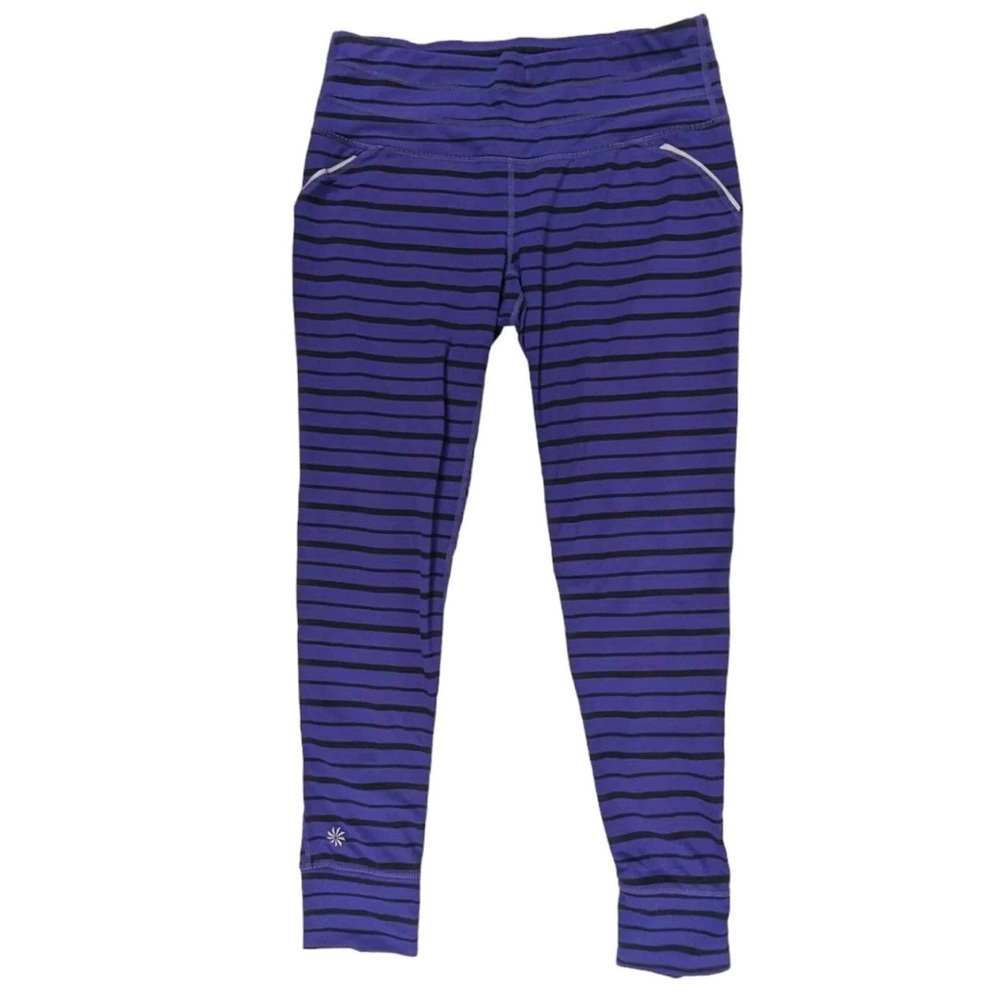 Athleta Stripe Leggings Small Tall